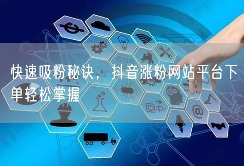 快速吸粉秘诀，抖音涨粉网站平台下单轻松掌握