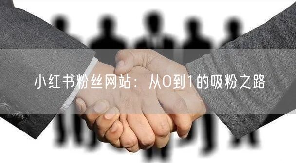 小红书粉丝网站：从0到1的吸粉之路