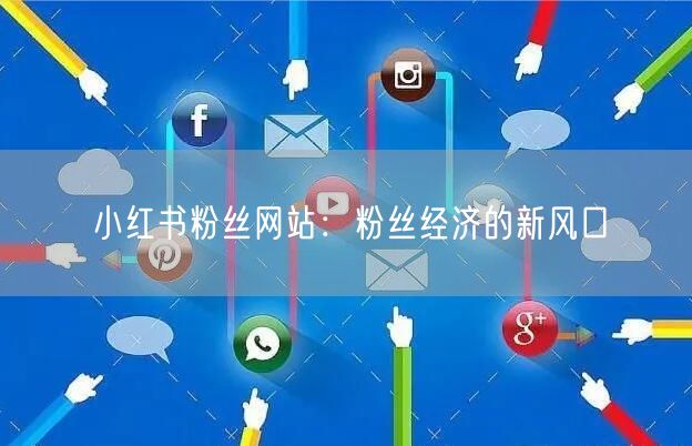 小红书粉丝网站：粉丝经济的新风口