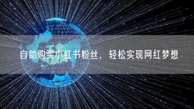 自助购买小红书粉丝，轻松实现网红梦想