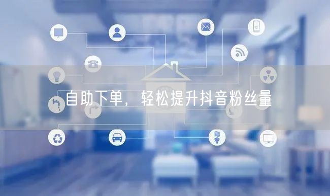自助下单，轻松提升抖音粉丝量