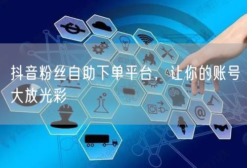 抖音粉丝自助下单平台，让你的账号大放光彩