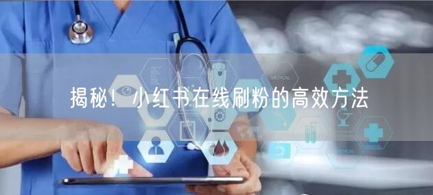 揭秘！小红书在线刷粉的高效方法